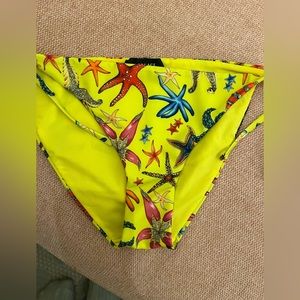 Versace Tresor de la Mer bikini bottoms in yellow